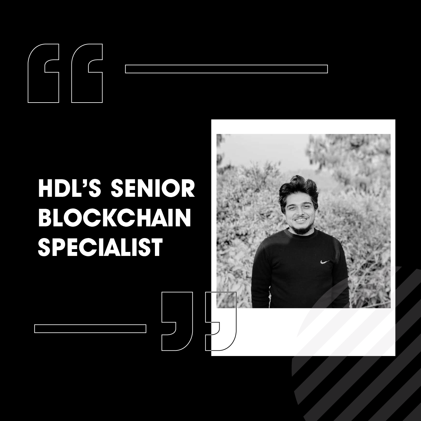 HDL’s Senior Blockchain Specialist